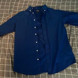 Chaps blue dress shirt